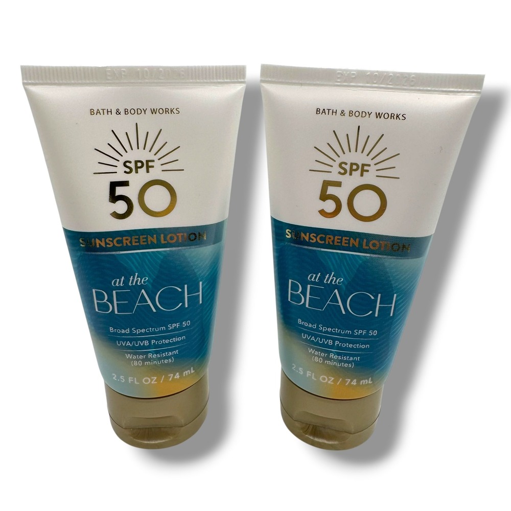 Bath & Body Works At The Beach Sunscreen Lotion 2.5oz 2pk SPF 50